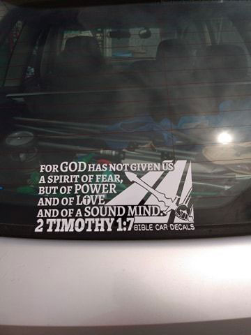 Bible Car Decal Testimonial