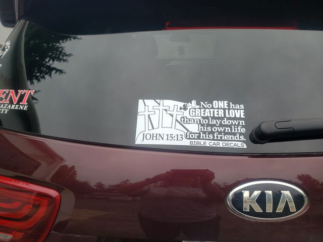 Bible Car Decal Testimonial