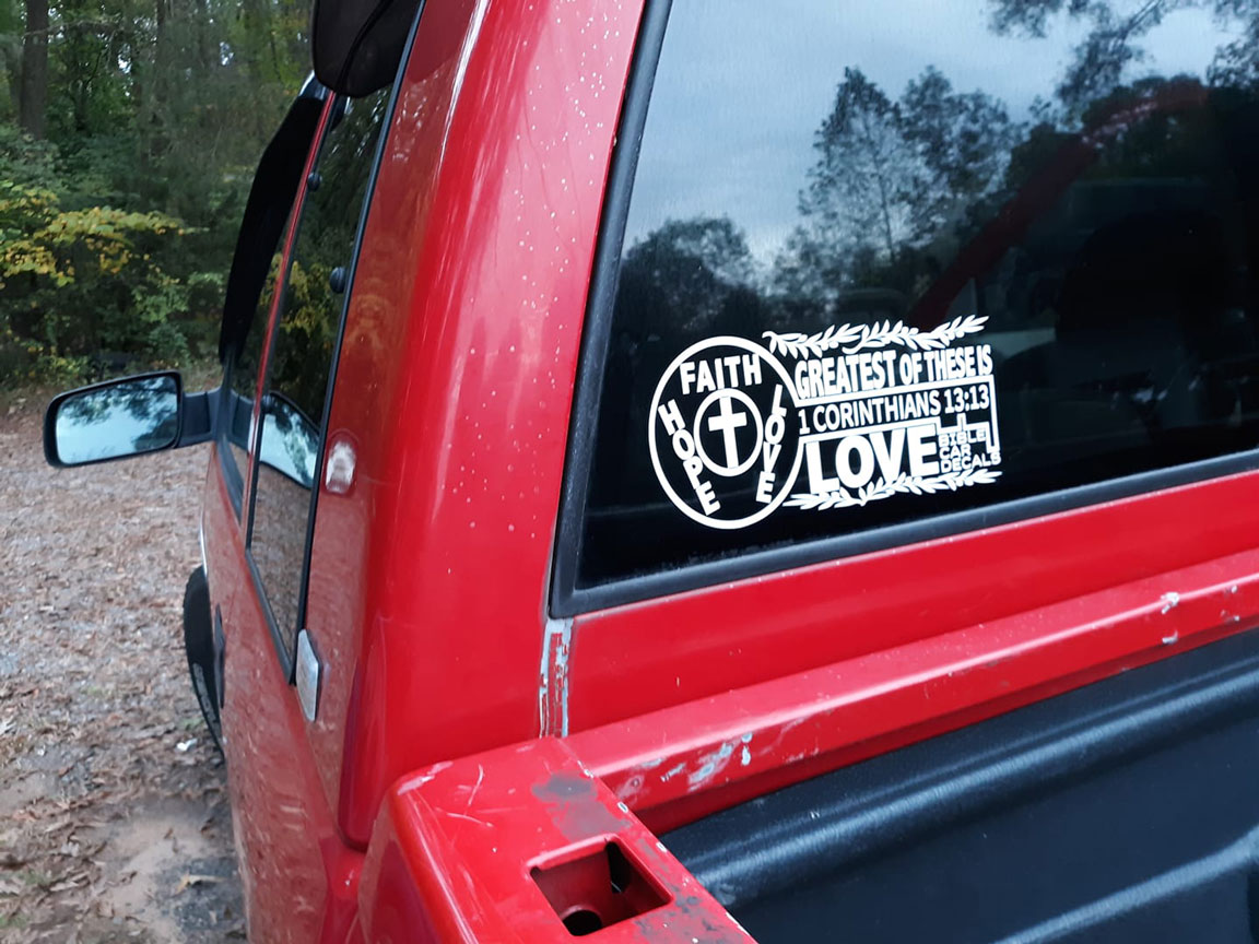 Bible Car Decal Testimonial