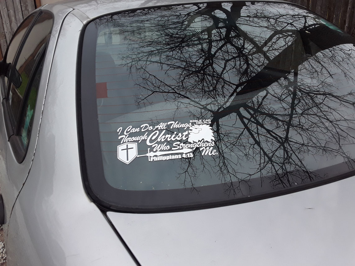 Bible Car Decal Testimonial