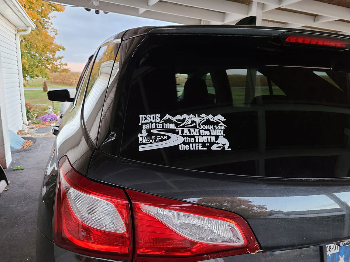 Bible Car Decal Testimonial