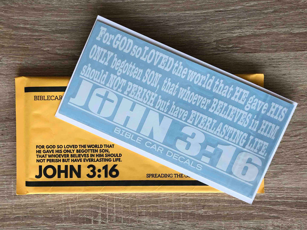 Bible Car Decals Basic