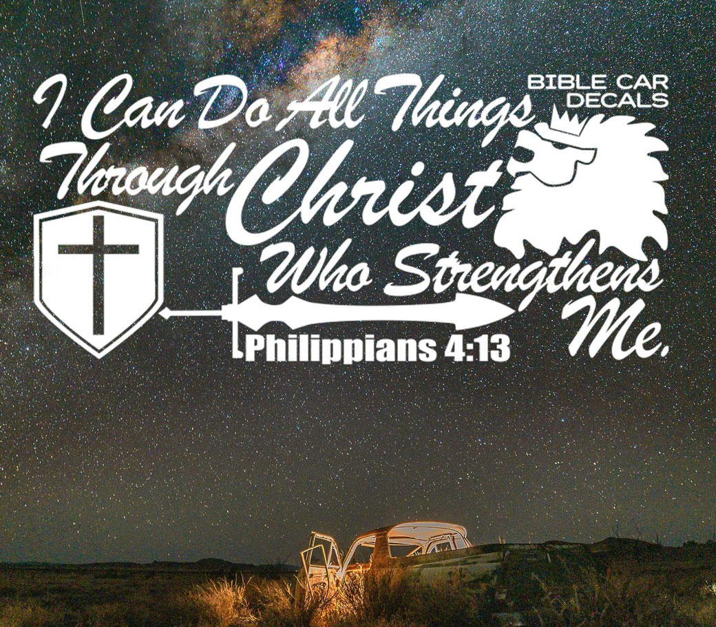 Bible Car Decals Philippians Sky