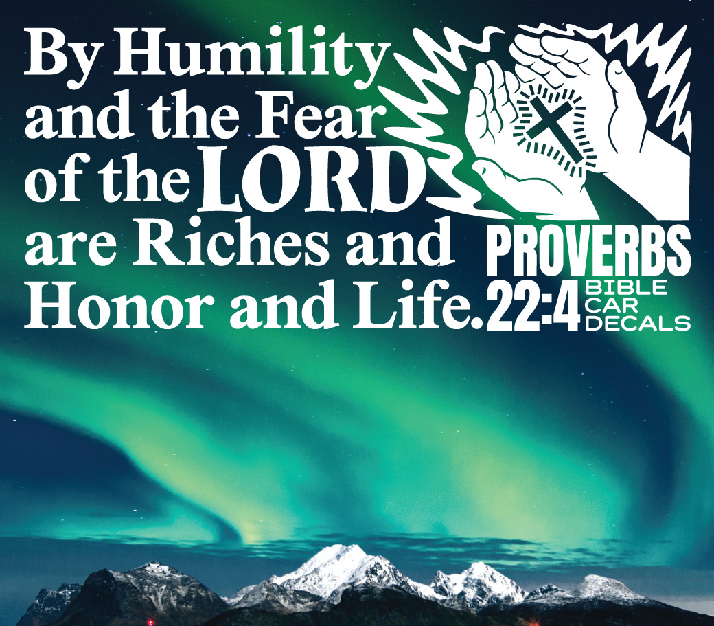 Bible Car Decals Proverbs 22:4 Sky