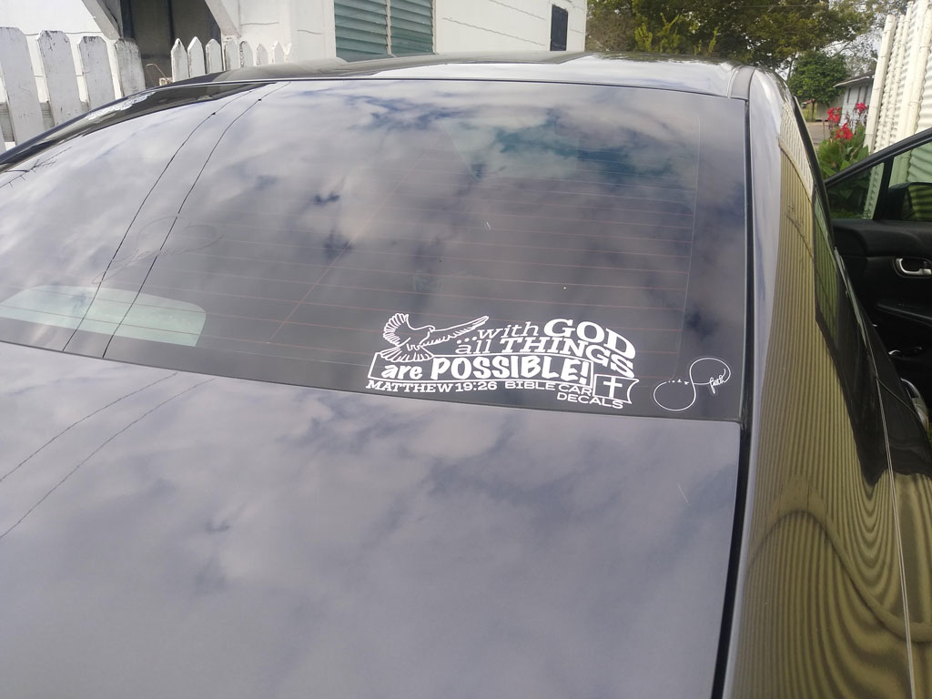 Bible Car Decal Testimonial